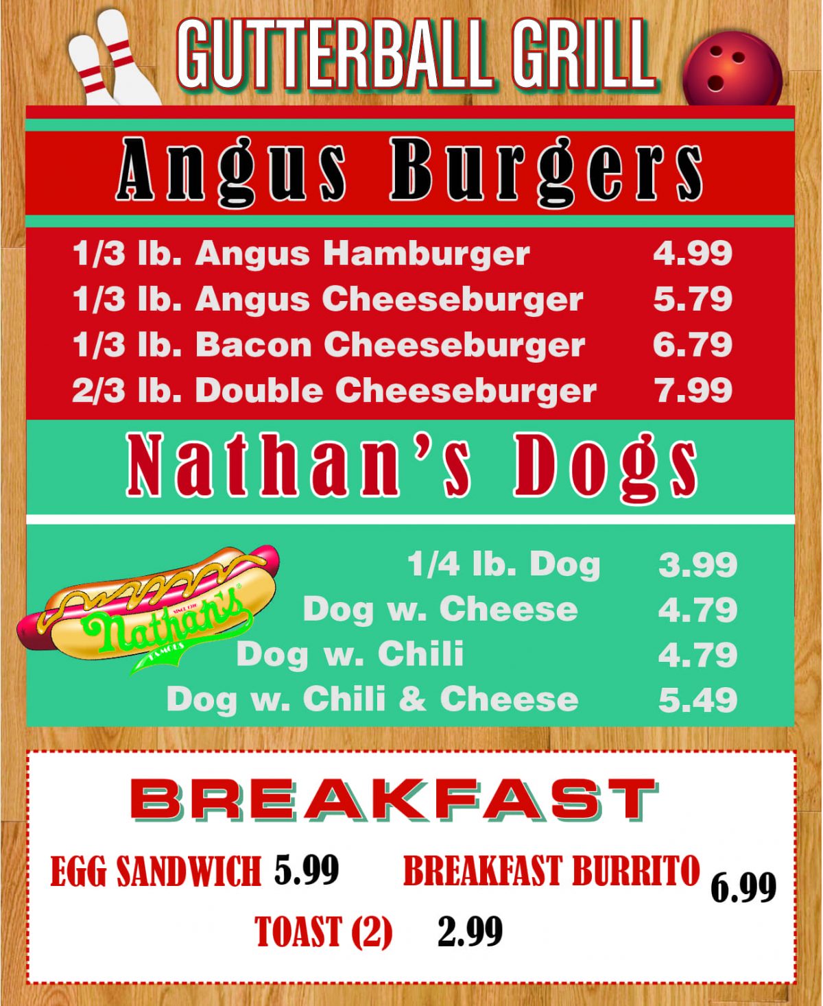 Food & Drinks - Keystone Lanes